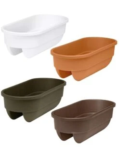 2' X 4' Railing Planter, 25" 7 2' X 4' Railing Planter, 25" -Flowerpot Discount Store 34336 001E tif