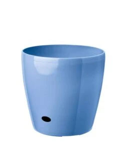 Viva Round Self-Watering Rolling Planter, 14" Diameter -Flowerpot Discount Store 39325BL 070 tif