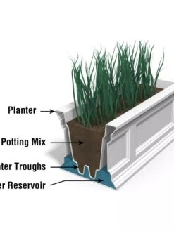 Fairfield Self-Watering Window Box, 3’ -Flowerpot Discount Store 39344 106V tif