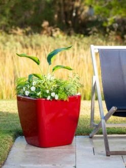 Viva Square Self-Watering Rolling Planter, 20" Diameter, Set Of 2 17 Viva Square Self-Watering Rolling Planter, 20" Diameter, Set Of 2 -Flowerpot Discount Store 3 4 crop 8612930 0035 tif