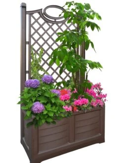 Separate Flower Box With Trellis -Flowerpot Discount Store 3 4 crop 8613626 04V