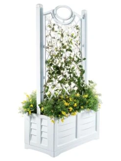 Separate Flower Box With Trellis -Flowerpot Discount Store 3 4 crop 8613626 14V