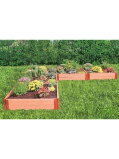 Classic Sienna Raised Garden Bed "L" Shaped With 2" Boards -Flowerpot Discount Store 8588255 05v