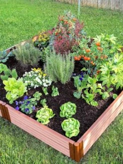 Classic Sienna Composite Raised Bed, 11" High With 2" Board -Flowerpot Discount Store 8588280 05V tif
