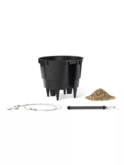 Lechuza® Nido Cottage Wicker Hanging Planter -Flowerpot Discount Store 8591154WT 001V tif