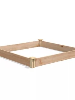 Cedar Raised Garden Bed, 4' X 4' X 6" -Flowerpot Discount Store 8591724 04V tif