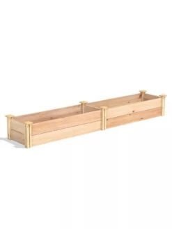 Premium Cedar Raised Garden Bed, 16" X 96" -Flowerpot Discount Store 8593873 03V