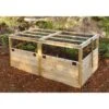 Garden In A Box With Trellis/Lid Option, 3' X 6' -Flowerpot Discount Store 8594505 01V raised cedar bed with trellis option