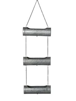 Galvanized Hanging Triple Planter 14 Galvanized Hanging Triple Planter -Flowerpot Discount Store 8595213 0005 tif
