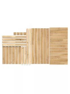 Elevated Cedar Garden Bed, 2' X 4' X 31" -Flowerpot Discount Store 8596147 07V 3 4