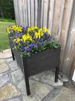 Eco-Stained Elevated Planter Box, 2'x4' -Flowerpot Discount Store 8596759 01CUST 1