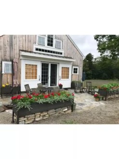 Eco-Stained Elevated Planter Box, 2'x8' -Flowerpot Discount Store 8596760 01CUST