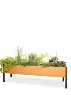 Eco-Stained Elevated Planter Box, 2'x8' -Flowerpot Discount Store 8596760 101 tif