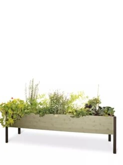Eco-Stained Elevated Planter Box, 2'x8' -Flowerpot Discount Store 8596760 3869 tif