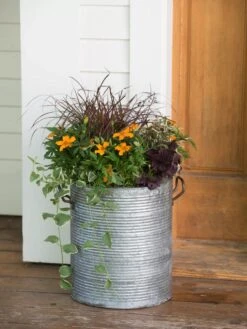 Galvanized Rim Planters -Flowerpot Discount Store 8597443 1708 tif