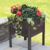Eco-Stained Elevated Cedar Planter Box, 2' X 2' -Flowerpot Discount Store 8598695GG 1003 tif