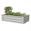 Powder-Coated Metal Raised Garden Bed, 24" X 48" -Flowerpot Discount Store 8599393 05V powder coated metal raised garden bed 24x51 white