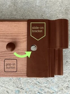 Classic Sienna Circle Keyhole Garden With 2" Boards -Flowerpot Discount Store 8599444 03v