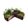Circle Keyhole Garden With 1" Boards -Flowerpot Discount Store 8599445 03v circle keyhole garden 1 inch uptown brown