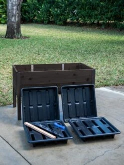 Self-Watering Eco-Stained Elevated Planter Box, 2' X 4' 11 Self-Watering Eco-Stained Elevated Planter Box, 2' X 4' -Flowerpot Discount Store 8608964 6001 tif