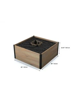 Vita Mezza Keyhole Garden, 4’x4’ -Flowerpot Discount Store 8609393 03v