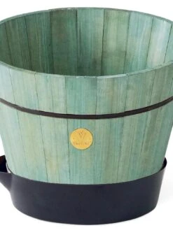 VegTrug® Build-a-Barrel Wooden Planter With Self-Watering Reservoir Tray, 18" -Flowerpot Discount Store 8610253 07V tif