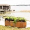 Corten Steel Modular Raised Bed, 2'x6' 1 Corten Steel Modular Raised Bed, 2'x6' -Flowerpot Discount Store 8610703 0023 tif