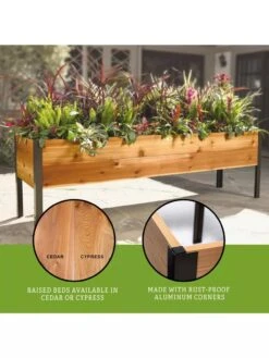 Elevated Planter Box, 2' X 8' -Flowerpot Discount Store 8610895 3