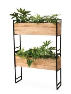 Tartu 2-Tier Elevated Rectangular Planter -Flowerpot Discount Store 8611008 1343 tif
