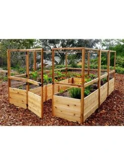Garden In A Box With Deer Fence, 8' X 16' -Flowerpot Discount Store 8611036 02V