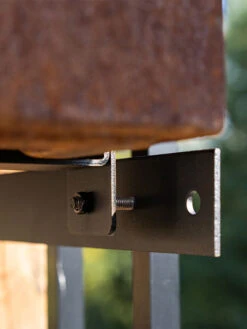 Veradek Metallic Series Corten Steel Railing Planters -Flowerpot Discount Store 8611611 02v