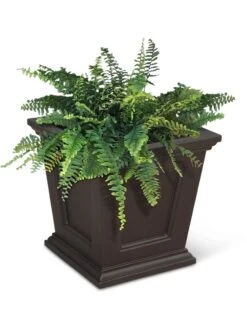Fairfield Self-Watering Square Planter, 16” X 16” -Flowerpot Discount Store 8611695 04V tif