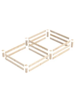 2-Tier Pine Raised Garden Bed, 4'x8' -Flowerpot Discount Store 8612253 01v