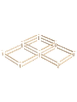 2-Tier Pine Raised Garden Bed, 4'x12' -Flowerpot Discount Store 8612257 01v