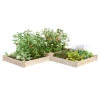 2-Tier Pine Raised Garden Bed, 4'x12' -Flowerpot Discount Store 8612257 02v 2 tier pine raised garden bed 4x12 feet