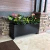 Nice Aluminum Trough Planter With Casters, 19" High 2 Nice Aluminum Trough Planter With Casters, 19" High -Flowerpot Discount Store 8612402 04V jpg