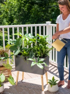 Ava Self-Watering Rectangular Planter 13 Ava Self-Watering Rectangular Planter -Flowerpot Discount Store 8612691 0011