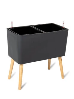 Ava Self-Watering Rectangular Planter 18 Ava Self-Watering Rectangular Planter -Flowerpot Discount Store 8612691 217 ava self watering rectangular planter gray