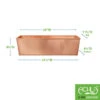 Achla Designs Solid Copper Flower Box, Large -Flowerpot Discount Store 8612919 01v achla designs solid copper flower box large
