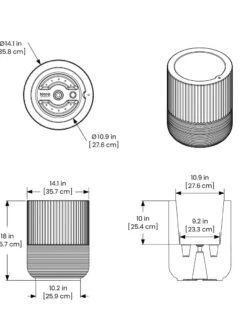 Arden Round Planter -Flowerpot Discount Store 8613267 01V tif