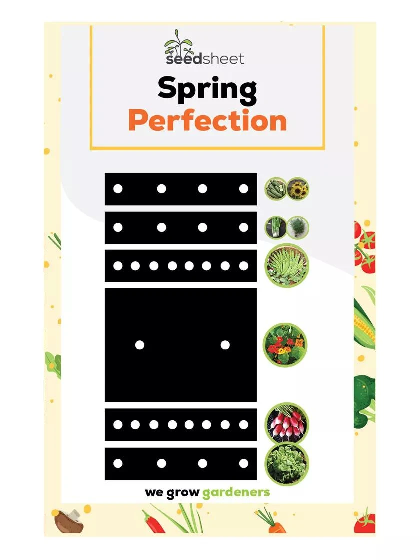SeedSheets Organic Vegetable Garden, Spring Perfection, 4' X 8' 4 SeedSheets Organic Vegetable Garden, Spring Perfection, 4' X 8' - Image 2
