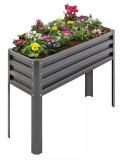 Metal Double Height Raised Garden Bed -Flowerpot Discount Store 8613688 01V 3 4