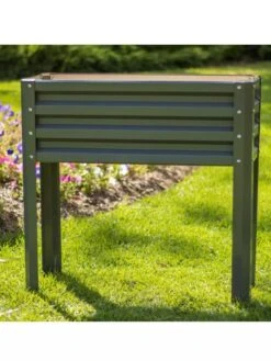 Metal Double Height Raised Garden Bed -Flowerpot Discount Store 8613688 06V 3 4