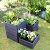Modular Rectangular Raised Bed Kit -Flowerpot Discount Store 8614248 01V modular rectangular raised bed kit