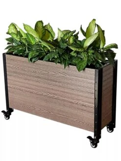 Mobile Deep Trough Planter -Flowerpot Discount Store 8614263 02V