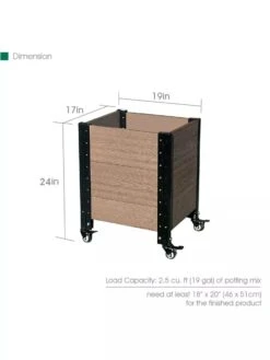 Mobile Deep Root Corner Planter -Flowerpot Discount Store 8614266 04V 3 4