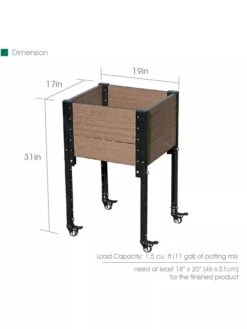 Mobile Elevated Corner Planter 11 Mobile Elevated Corner Planter -Flowerpot Discount Store 8614267 03V 3 4