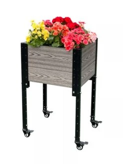Mobile Elevated Corner Planter 9 Mobile Elevated Corner Planter -Flowerpot Discount Store 8614267 05V
