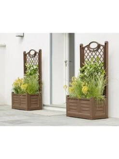 Separate Flower Box With Trellis -Flowerpot Discount Store webimage 8613626 02V